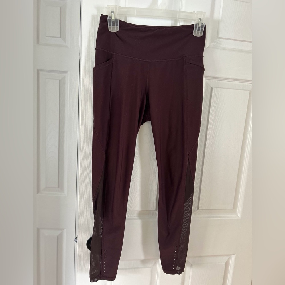 Old Navy Wine High-Rise Performance Leggings